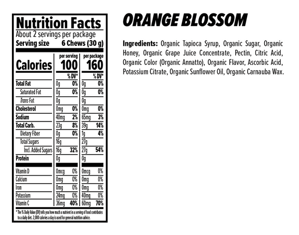 Energy Chews | Orange Blossom