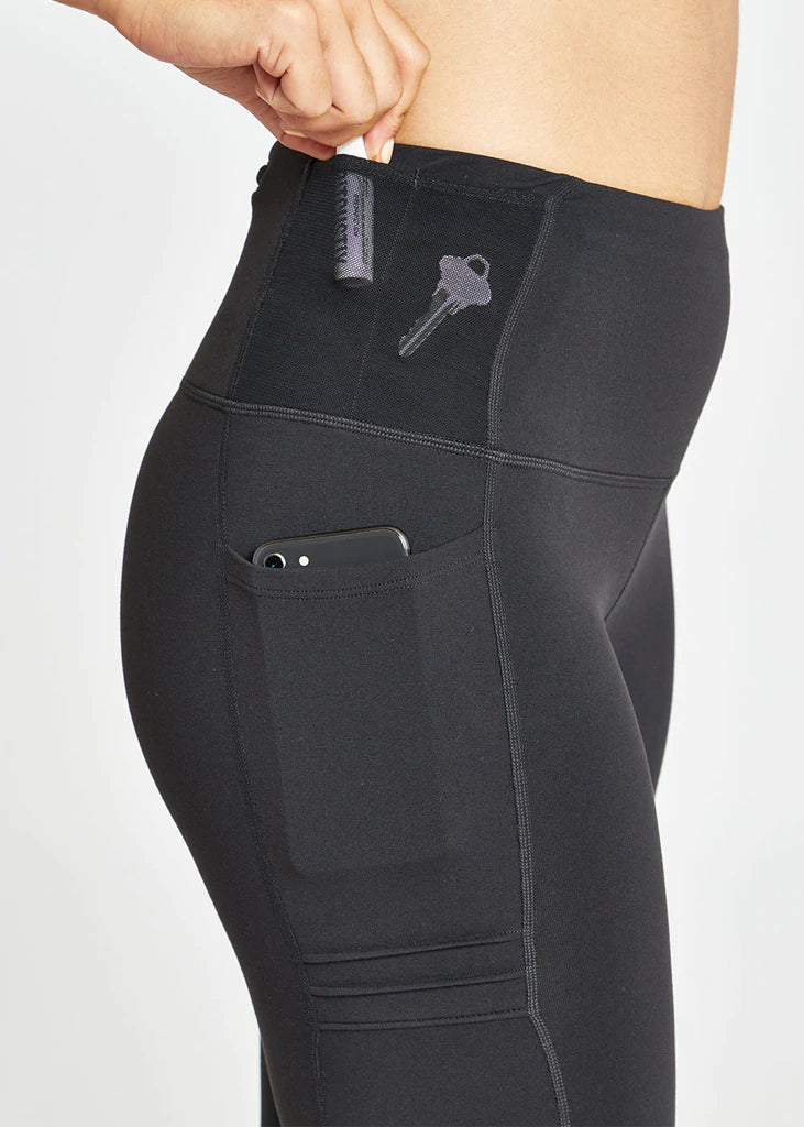 Women's Pocket Jogger 3/4 Tights | Black