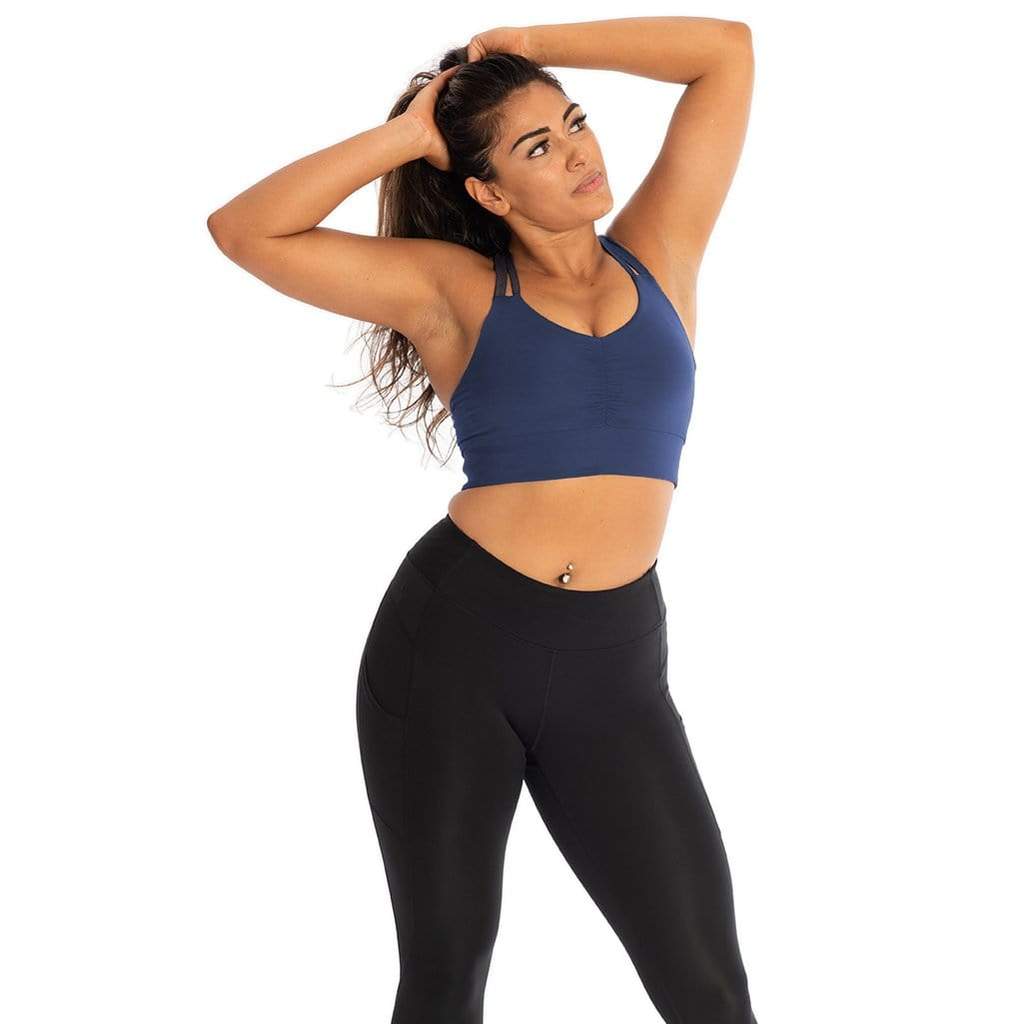 Double Down Bra | Night Swim Navy