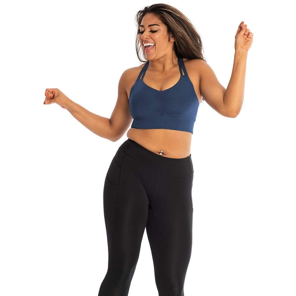 Double Down Bra | Night Swim Navy