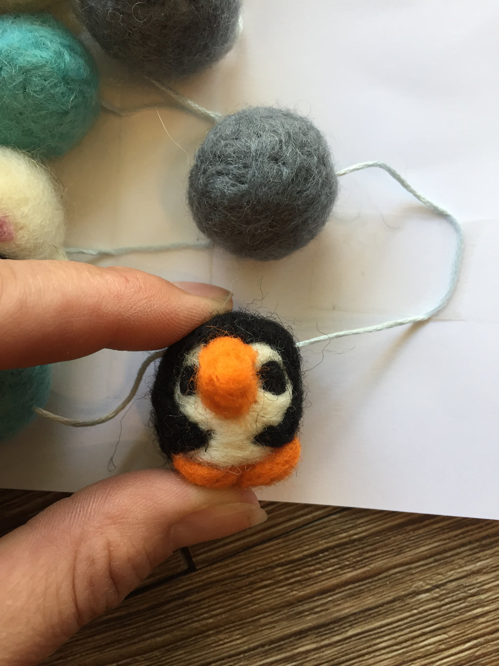 Hand-Felted Pom Garlands - 4'