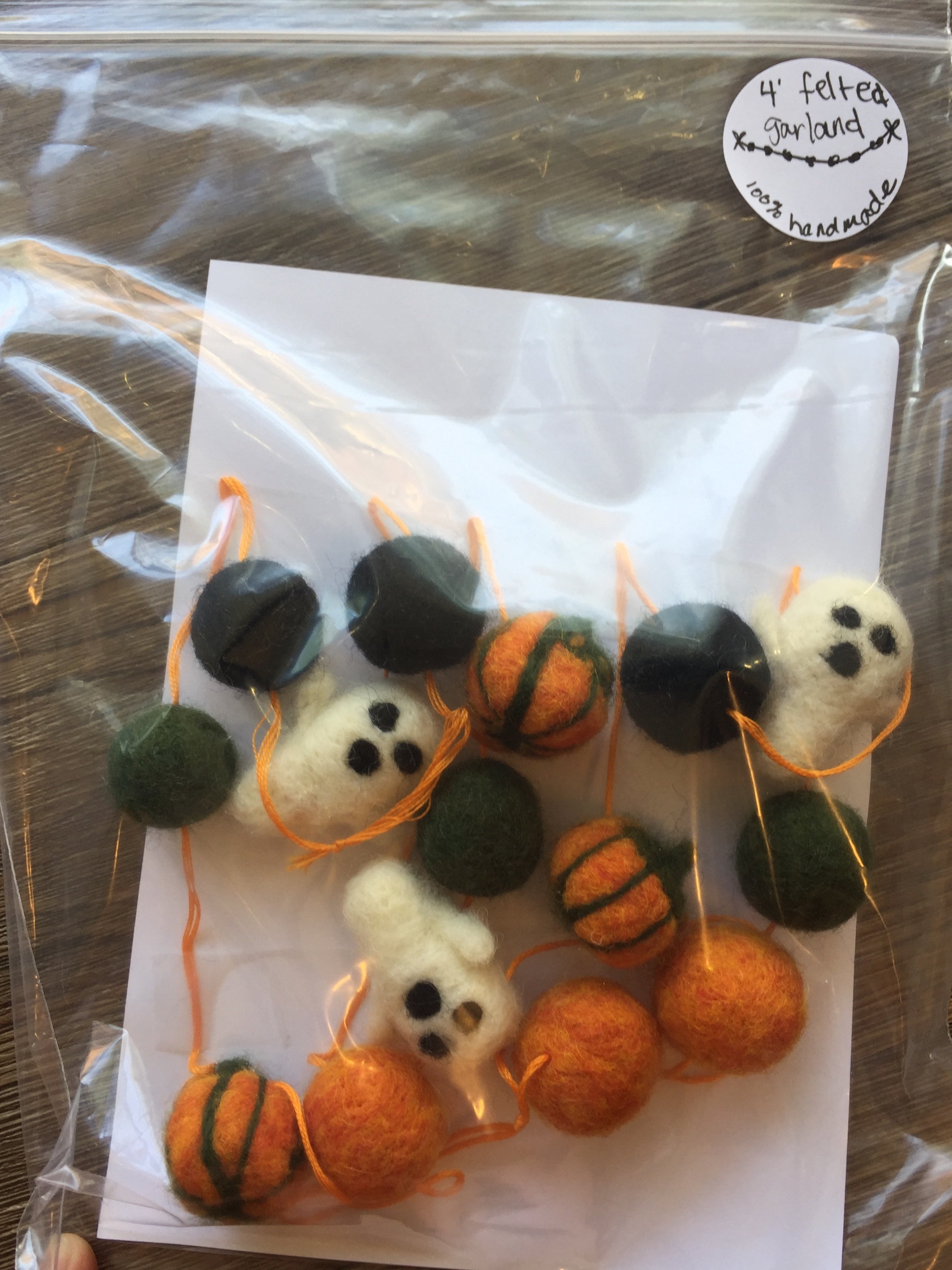 Hand-Felted Pom Garlands - 4'