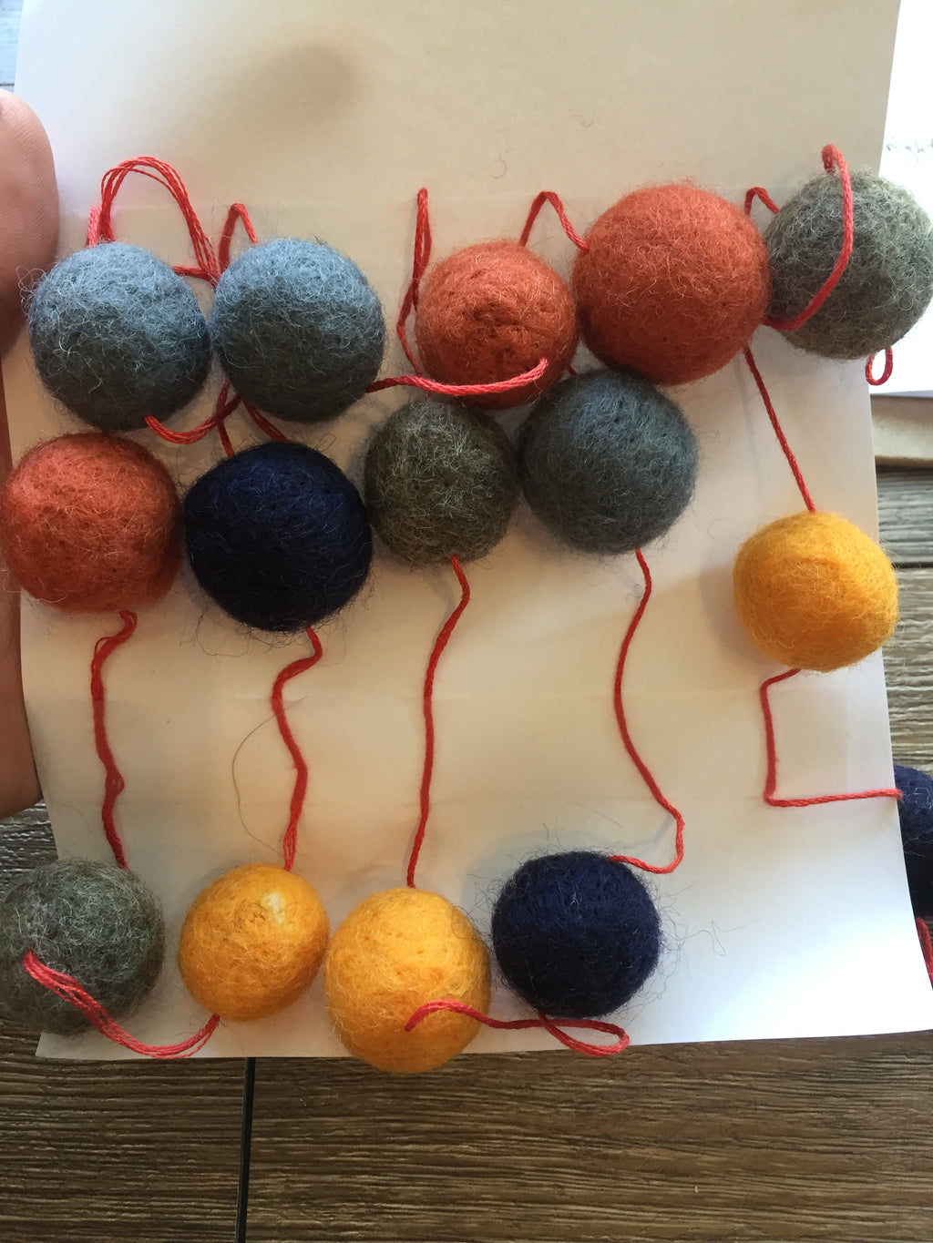 Hand-Felted Pom Garlands - 4'