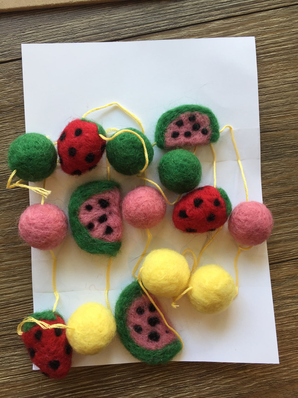 Hand-Felted Pom Garlands - 4'