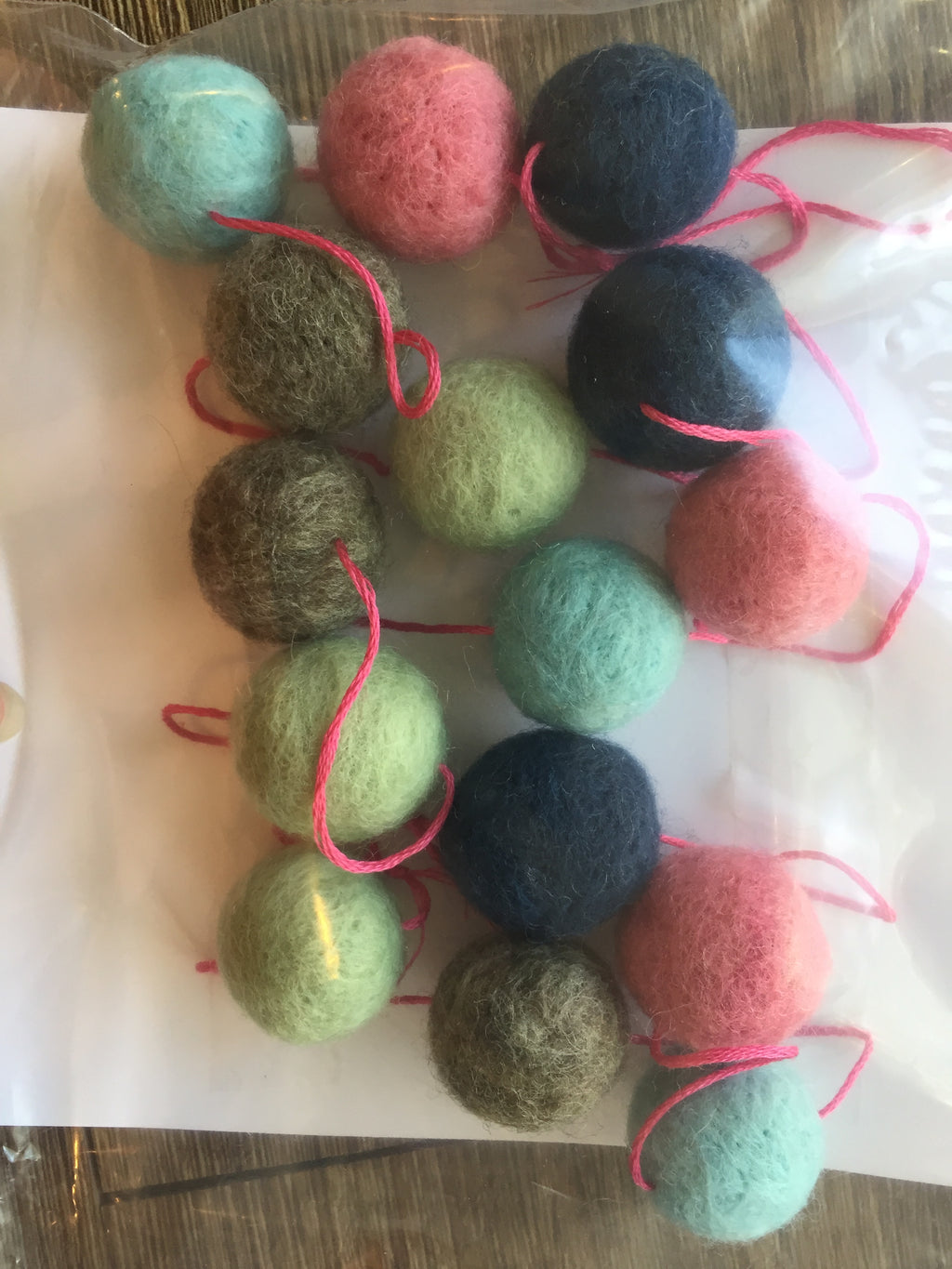 Hand-Felted Pom Garlands - 4'