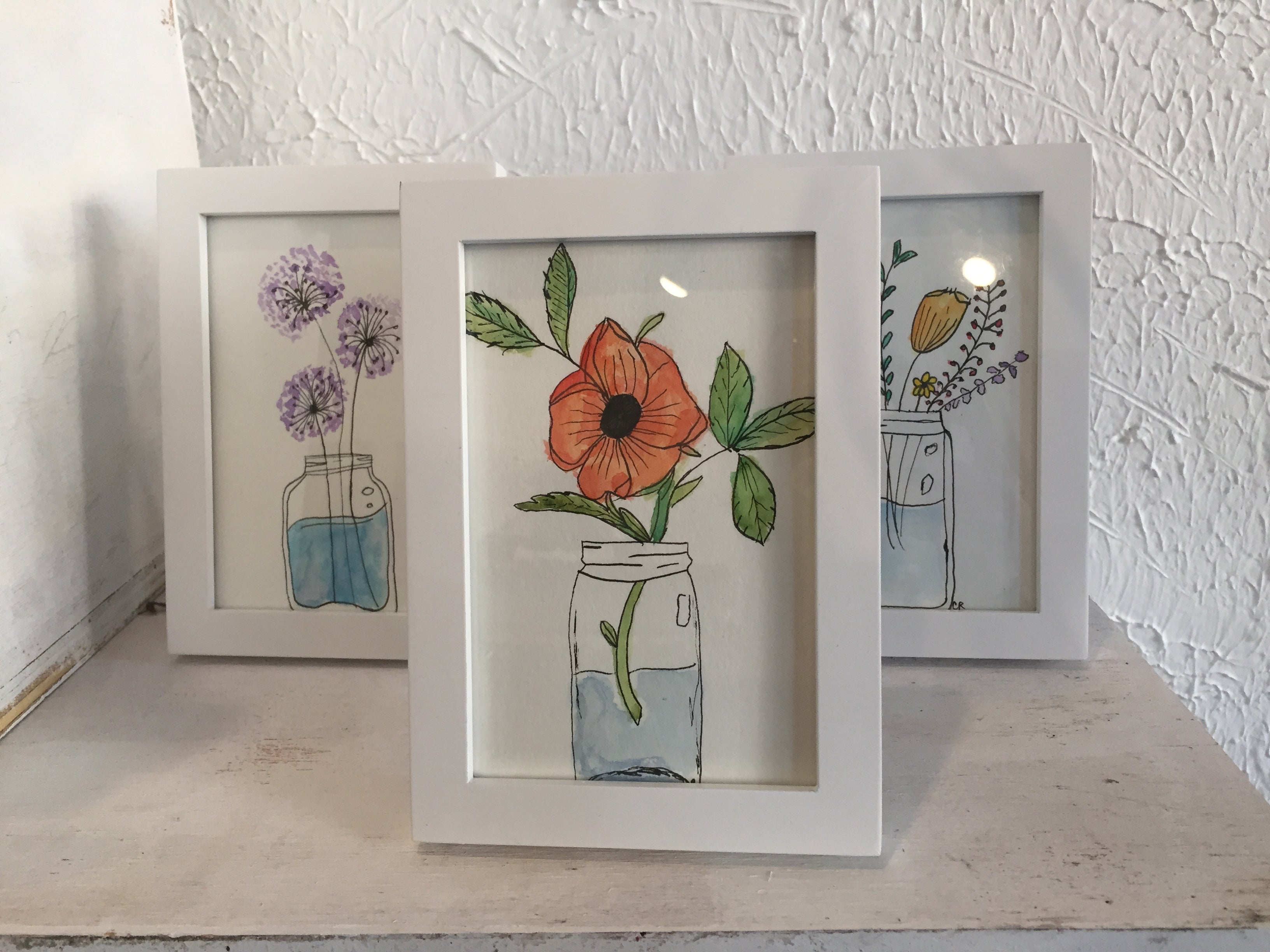 Framed Botanical Watercolors