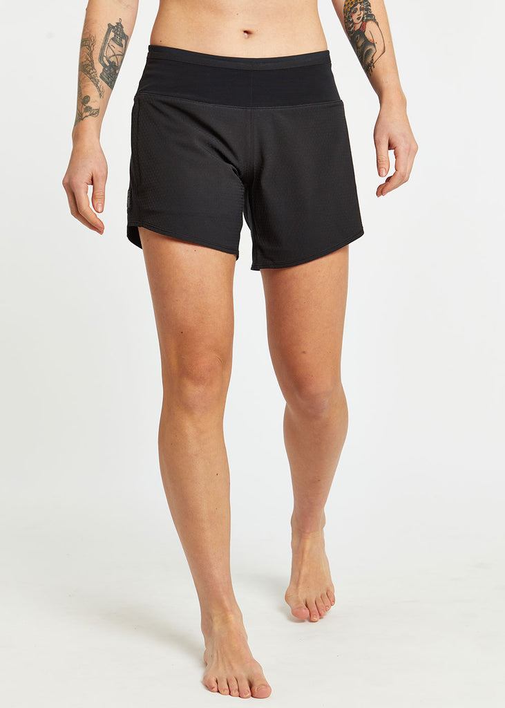 Women's Long Toolbelt Roga Shorts | Black