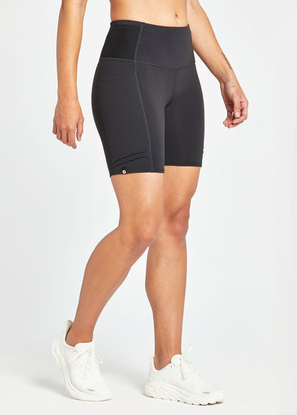 Women's Mid Pocket Jogger Shorts | Black