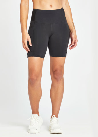 Women's Mid Pocket Jogger Shorts | Black