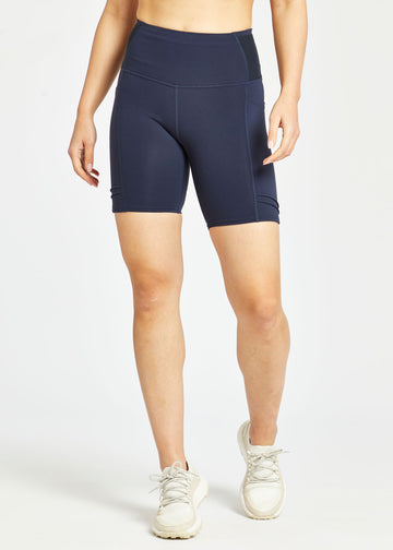 Women's Mid Length Pocket Shorts | Ink Blue
