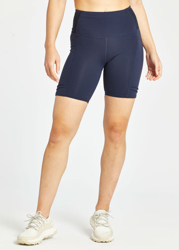 Women's Mid Length Pocket Shorts | Ink Blue