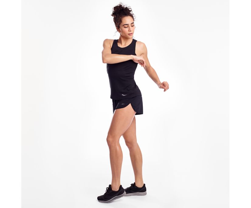 Women's Stopwatch Singlet | Black