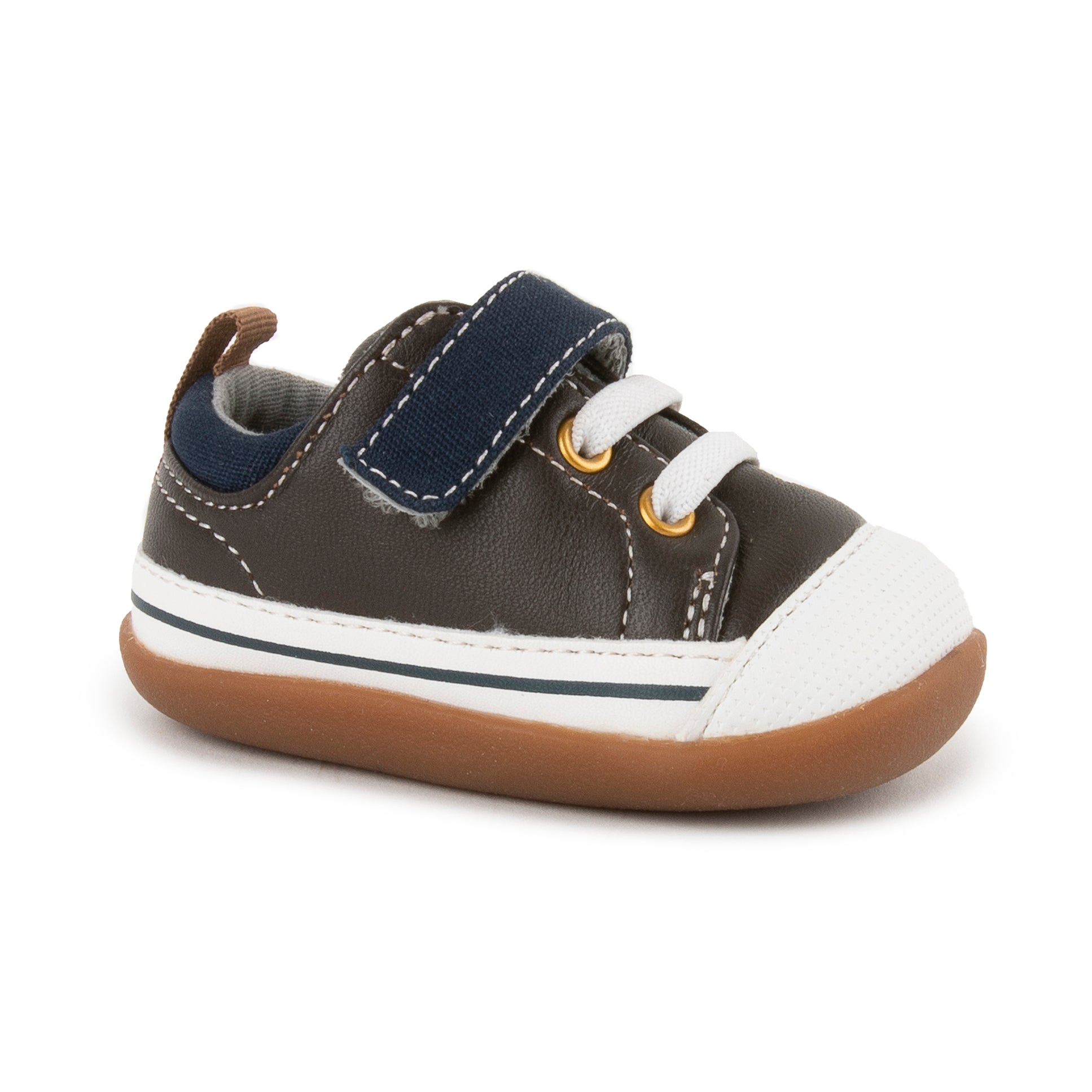 Baby Stevie II | Brown Leather/Blue