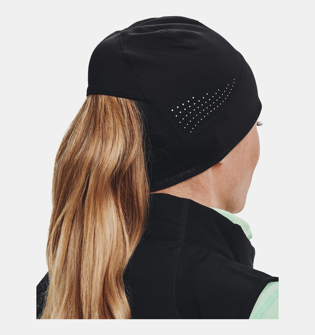 Storm Ponytail Beanie | Black