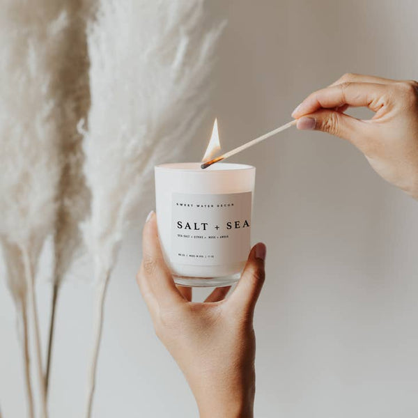 White Soy Candle | Salt and Sea