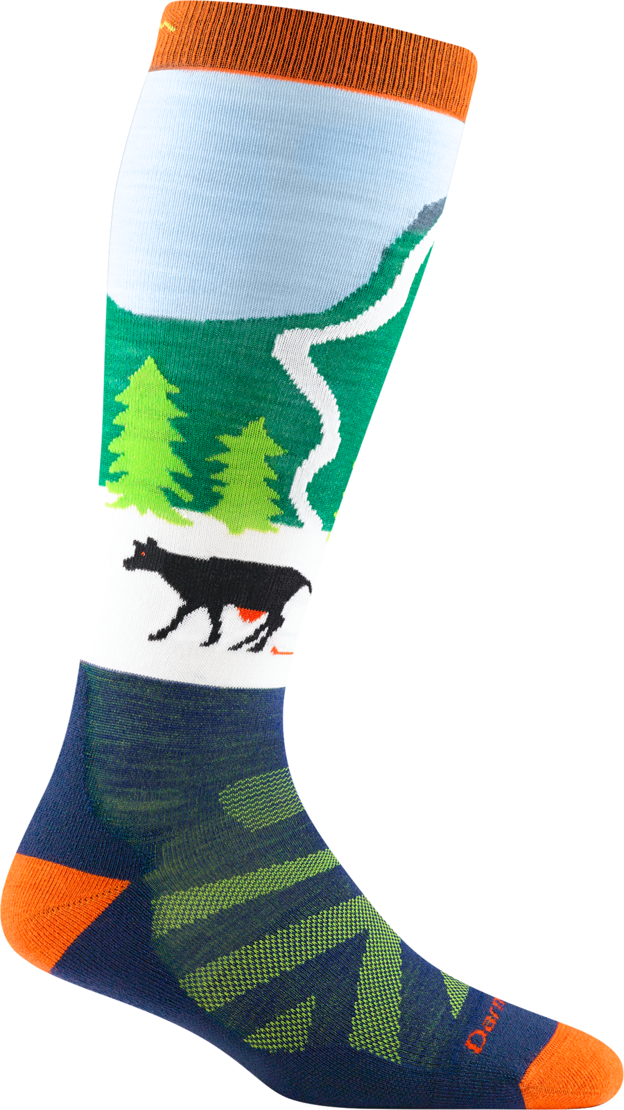 Kids' Over-the-Calf Midweight | Pow Cow Green