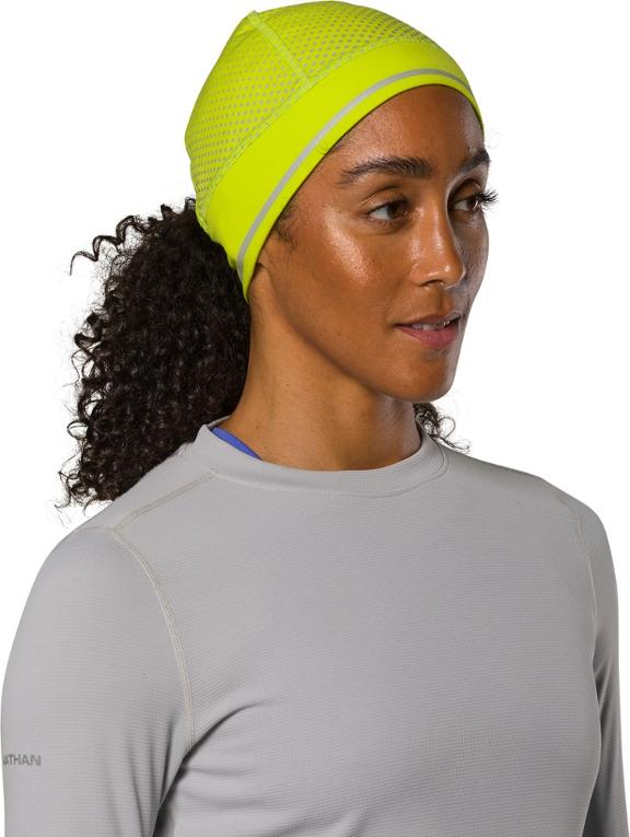 HyperNight Ponytail Beanie | Hi-Viz Yellow