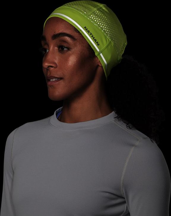 HyperNight Ponytail Beanie | Hi-Viz Yellow