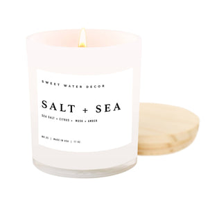 White Soy Candle | Salt and Sea