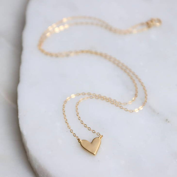 Heart Necklace | Gold