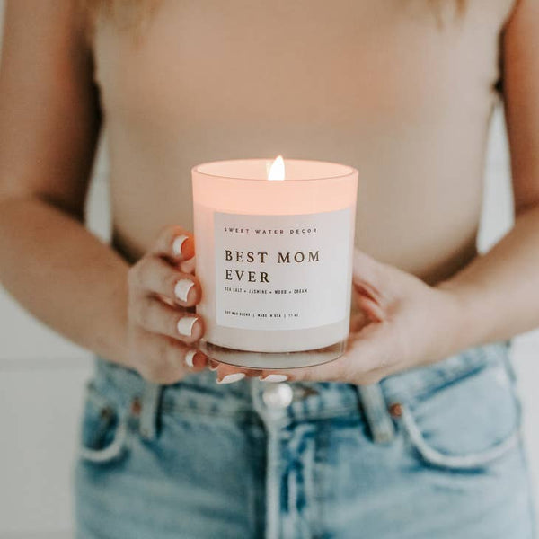 White Soy Candle | Best Mom Ever!