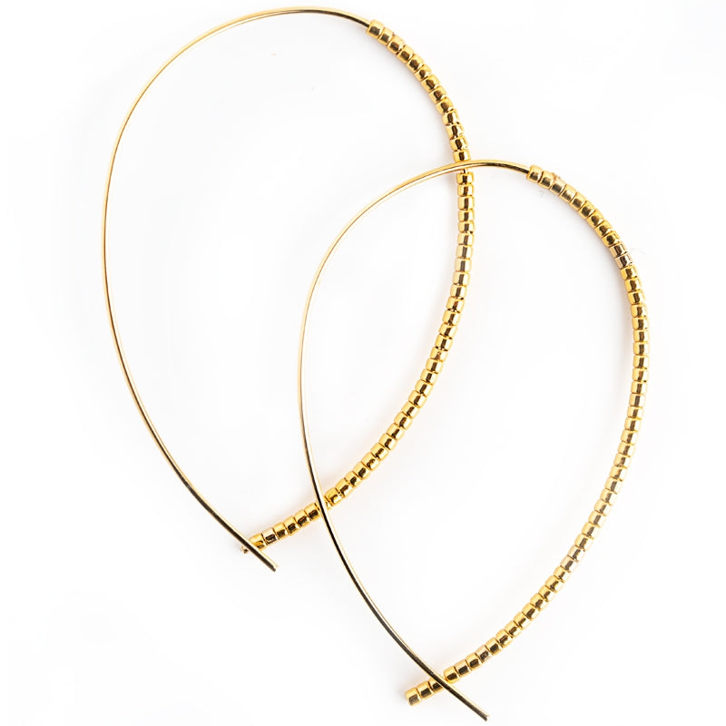 Norah Earrings | Gold+Gold