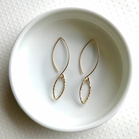 Marquis Earrings | Gold
