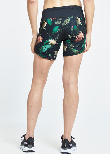 Women's Long Roga Shorts | Moody Floral