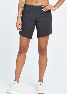Women's Longer Roga Shorts | Black