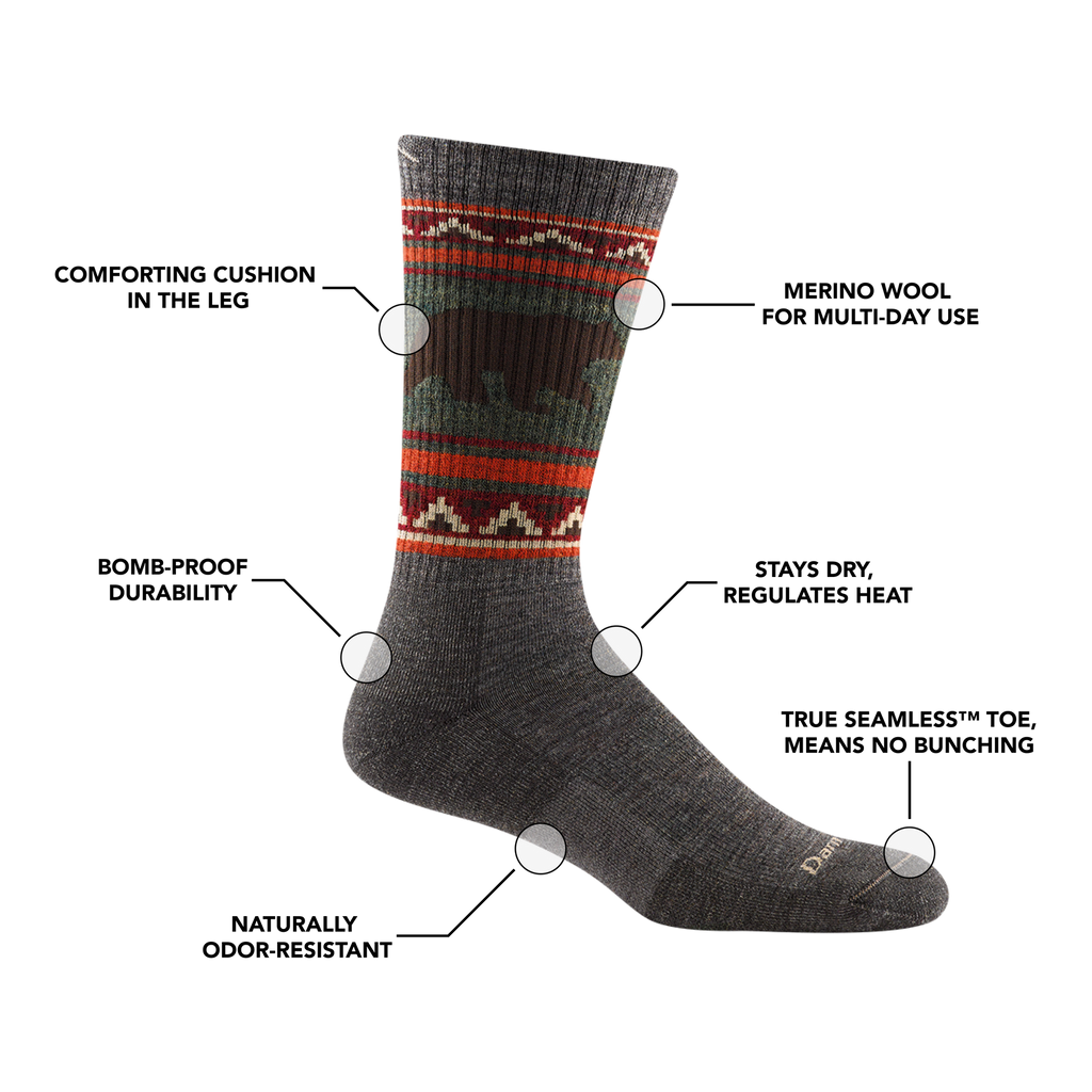 Men's VanGrizzle Boot Sock | Black